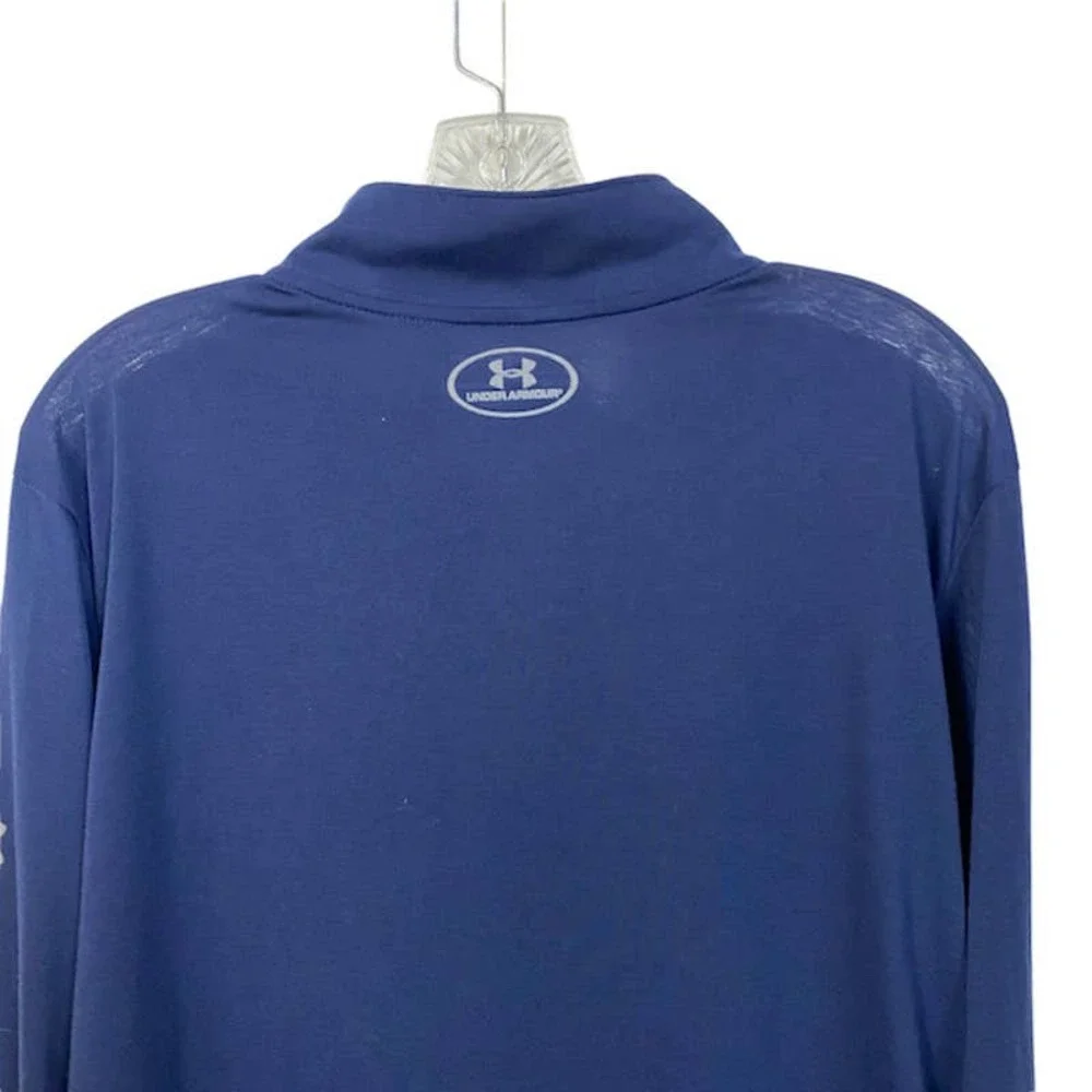 Men's L UNDER ARMOUR Notre Dame 1/4-Zip Pullover Lightweight Leprechaun Top  25" - Picture 7 of 9